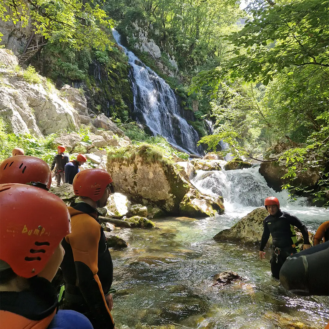 Canyoning Bosnia tours in Sutjeska National Park with Camp Nomad